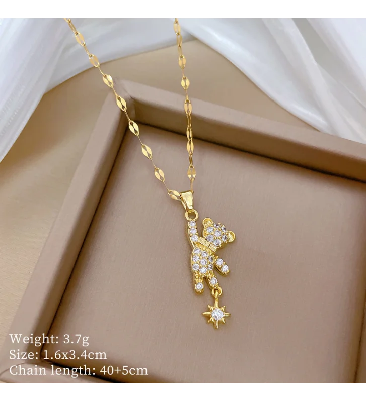 Collar Osito y Estrella Fugaz - 9961010001016